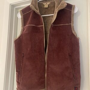 Woolrich Women's Corduroy Sherpa-Lined Vest - Brown